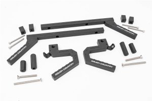 Jeep Wrangler Grab Handles - Front & Rear - Rough Country - Alum - '07-'10 Jeep Wrangler Grab Handles - Front & Rear - Rough Country - Alum - '07-'10